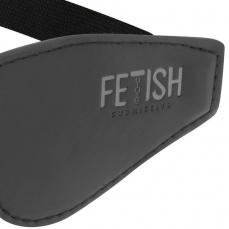 Fetish Submissive - 纯素皮革眼罩 - 黑色 照片