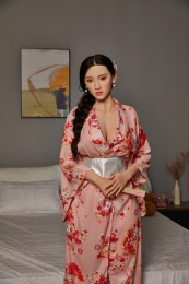 Evelyn Asian Skinny Realistic Sex Doll, C-Cup, Ultra Soft Silicone 165 cm (5'4 ft) photo