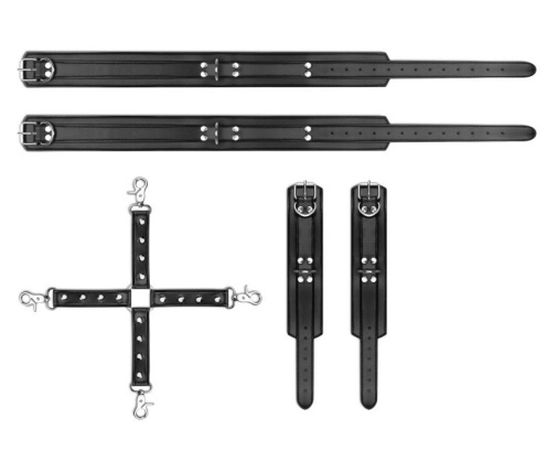 Bedroom Fantasies - 手脚束缚四点式套装 - 黑色 照片