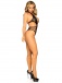 Leg Avenue - Cut Out Strappy Bodysuit - Black photo-5