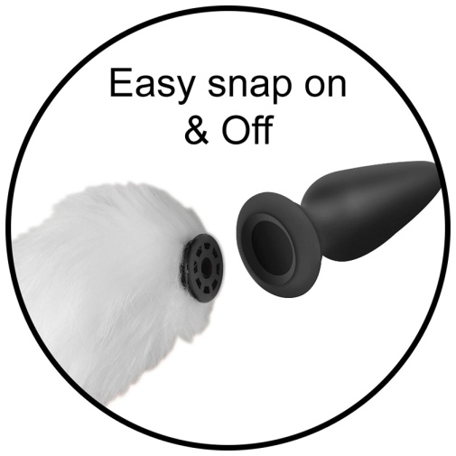 Tailz - Snap-On Fox Tail - White photo