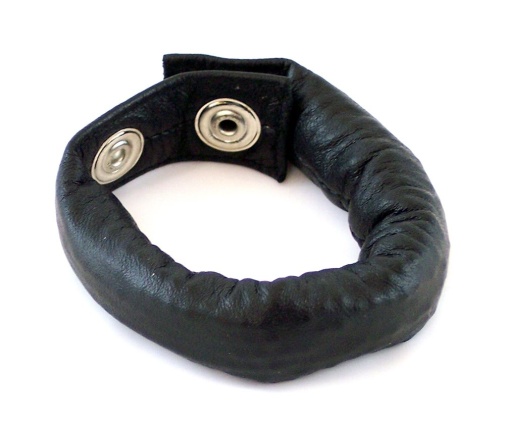 Rouge - Leather Weighted Cock Strap photo