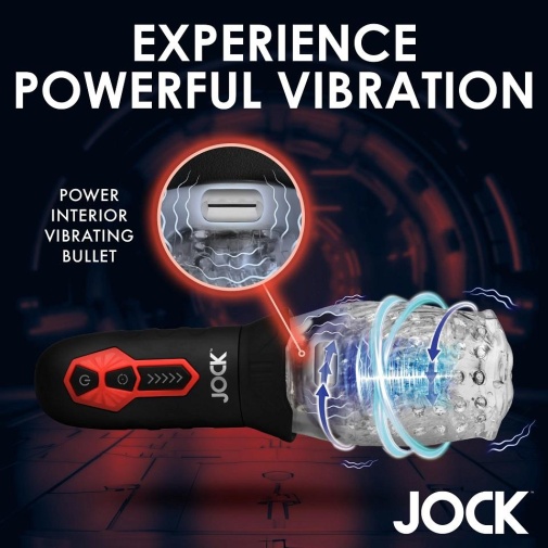 Jock - Spinning Vibro Masturbator - Black photo