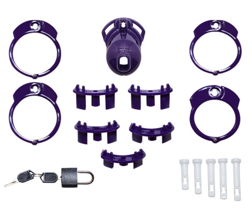 Locked in Lust - Vice Micro Chasity Cage - Black photo