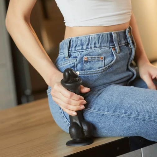 Strap-On-Me - Sliding Skin Dildo L - Black photo