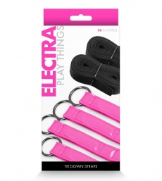NS Novelties - Electra Bed Restraint Straps - Pink photo