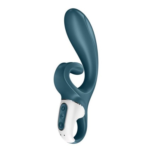 Satisfyer - Hug Me 兔子震動棒 - 灰藍色 照片