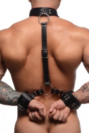 Strict - Neck to Wrist Restraints - Black photo