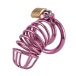 MT - Metal Chastity Cage w 3 Rings - Purple photo-2