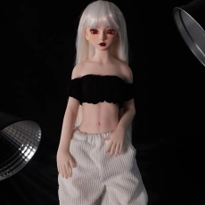 Saki 迷你妖精貧乳蘿莉  超柔軟矽膠身體仿真性愛娃娃 55cm (乙烯基頭) 照片