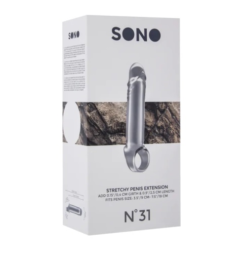 Sono - #31 有彈性陰莖延長套 - 透明 照片