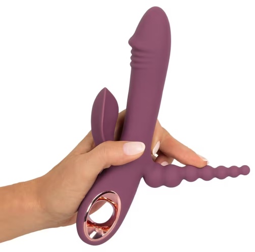 You2Toys - Slim Triple Plum Rabbit Vibrator - Purple photo
