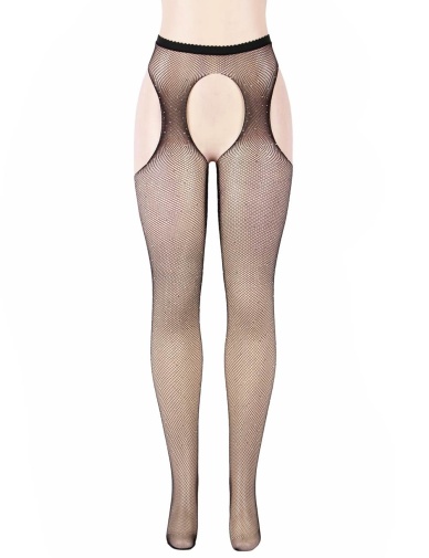 Ohyeah - Fishnet Diamonds Pantyhose - Black - M photo