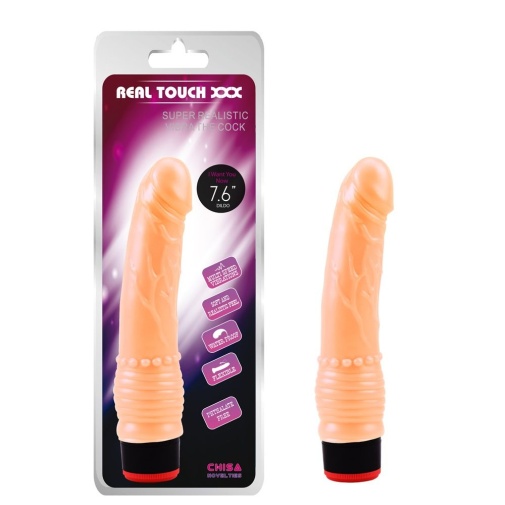 Chisa - 7.6″ 震動假陽具 TPE - 肉色 照片