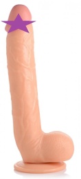 Master Cock - Long Logan 10" Dildo w Balls - Flesh photo