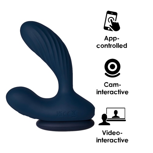 SVAKOM - Vick Neo 2 Interactive Heating Prostate Vibrator - Navy Blue photo