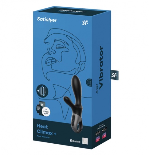 Satisfyer - Heat Climax Plus 熱感後庭震動棒 - 黑色 照片