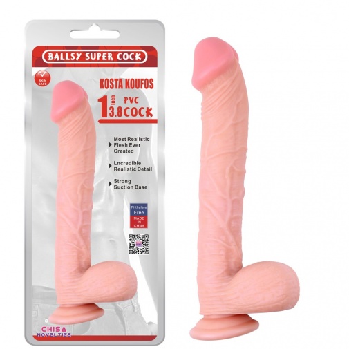 Chisa - 13.8" Kosta Koufos Dildo - Flesh photo