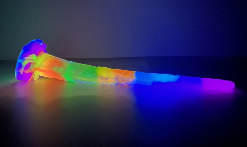 Glow in Dark Series
Material: silicone &nb... FAAK - Unicorn Glow Dildo - Luminous photo-7
