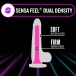 Neo Elite - Glow in the Dark Paradise Dildo 19cm - Neon Pink photo-3