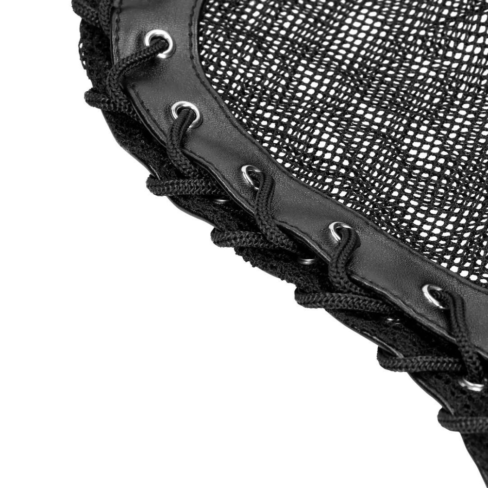 Add an element of mystery to your intimate scenes with the c... Ouch - Fishnet Face Mask - Black photo-6