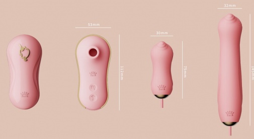 Zalo - Unicorn APP Massager Set - Berry Violet photo