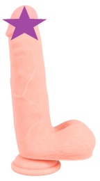Medical Silicone - 带阴囊假阳具 20 厘米 照片