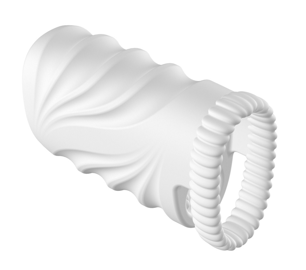 Adopted ergonomic design,this male masturbators totally fits... Secwell - Monroe Masturbator w Vibro Bullet - White photo-6