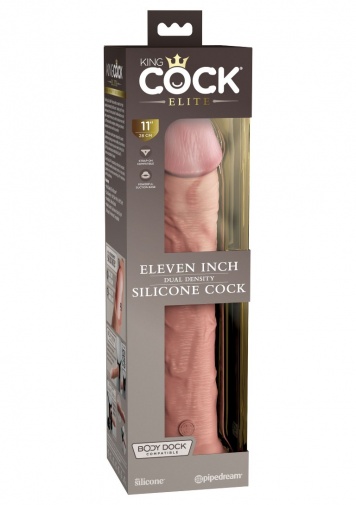 King Cock - 11" Elite 仿真陰莖 - 肉色 照片