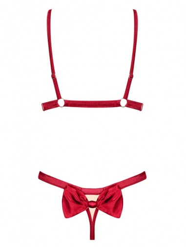 Obsessive - Rubinesa Set - Red - L/XL photo