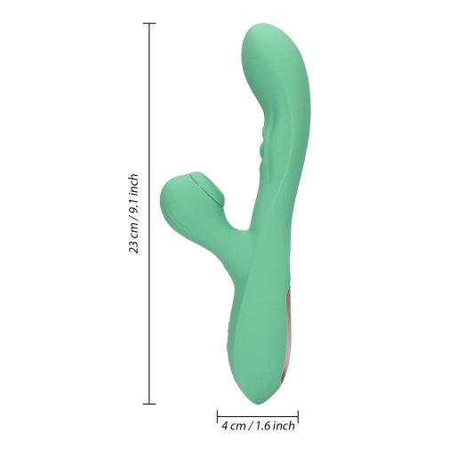 Loveline - Flickering Rabbit Vibrator - Green photo