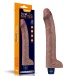 Lovetoy - 11" 超柔軟仿真震動假陽具 - 啡色 照片-14