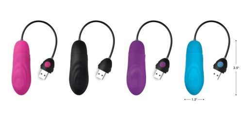 Bang! - 7X Pulsing Vibro Bullet - Blue photo