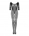 Obsessive - Bodystocking G329 - Black - XL/XXL photo-6