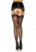 Leg Avenue - Lace Top Stockings w Rhinestone Backseam photo-3