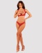 Obsessive - Lacelove Crotchless 2pcs Set - Red - XL/XXL photo-3