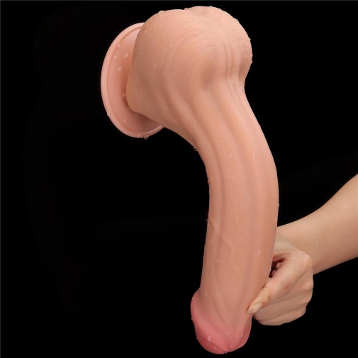 Lovetoy - 11.5" Sliding Skin Dildo - Flesh photo