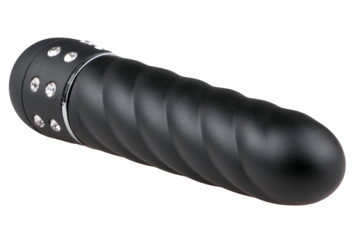 Easytoys - Diamond Twisted Mini Vibrator - Black photo