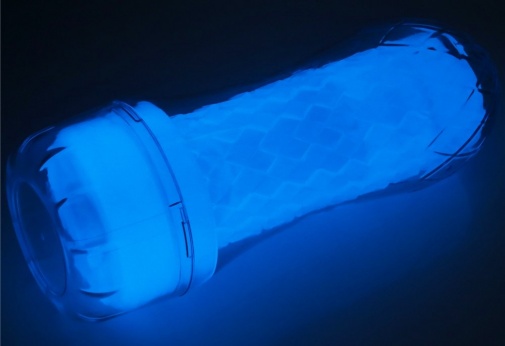 Lovetoy - Lumino Play Ribbed Masturbator - Clear photo