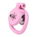 FAAK - Chastity Cage 45mm w Catheterization Hood - Pink photo-4