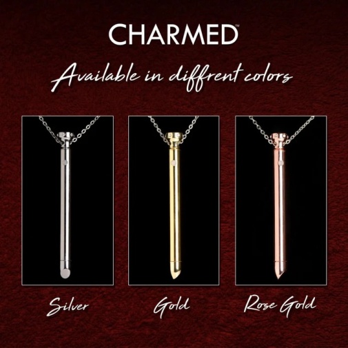Charmed - 7X 项链首饰震动棒 - 银色 照片