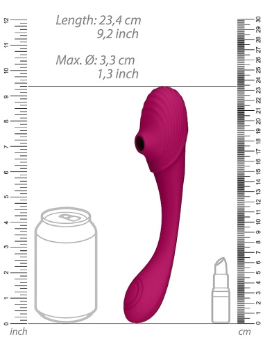 Vive - Mirai Double Ended Bendable Vibrator - Pink photo