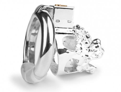 MT - Dragon Chastity Cage 50mm - Silver photo