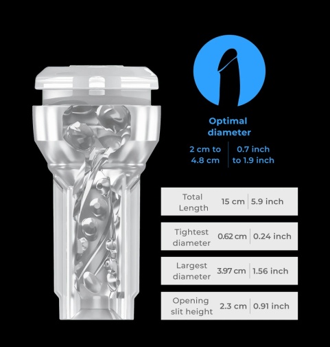 Kiiroo - PowerBlow 自慰器連電子組件 - 透明 照片