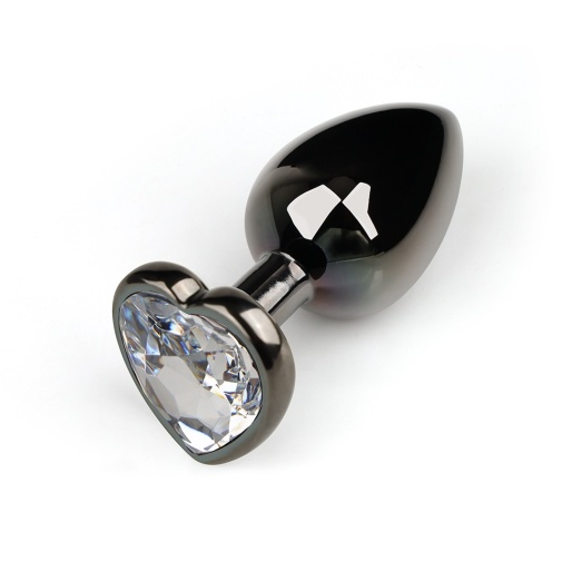 MT - Heart Anal Plug M-size - Gunmetal photo