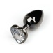 MT - Heart Anal Plug M-size - Gunmetal photo