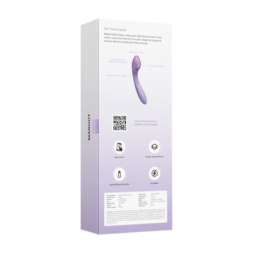 SVAKOM - Margot APP G-spot Vibrator - Lilac Swirl photo