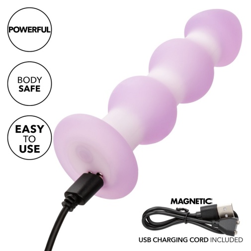 CEN - Lavender Haze Beaded Vibro Plug - Purple photo