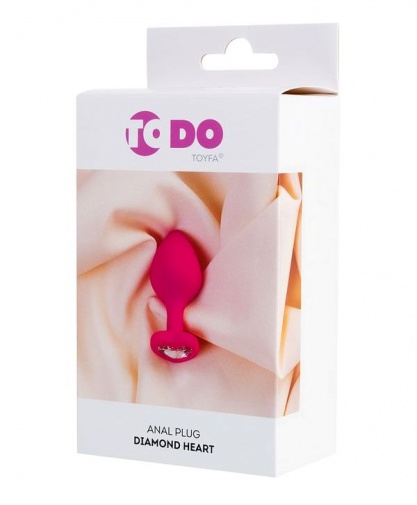ToDo - Diamond Heart Anal Plug M - Pink photo