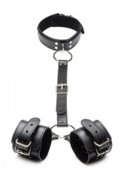 Strict - Neck to Wrist Restraints - Black photo